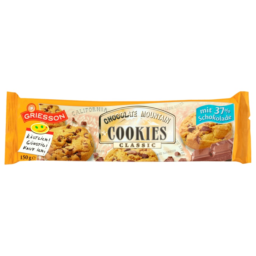 Griesson Chocolate Mountain Cookies Classic 150g
